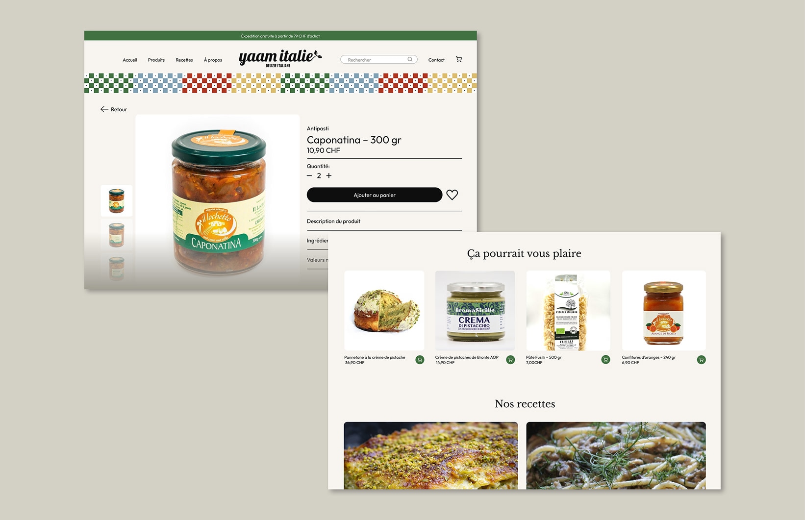 Visuel de presentation Yaam Italie avec interface desktop.